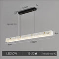 Luxury Linear Pendant Light LED Minimalist Natural Marble Chandelier Hanging Ceiling Fixtures for Kitchen Island Dining Room Bar