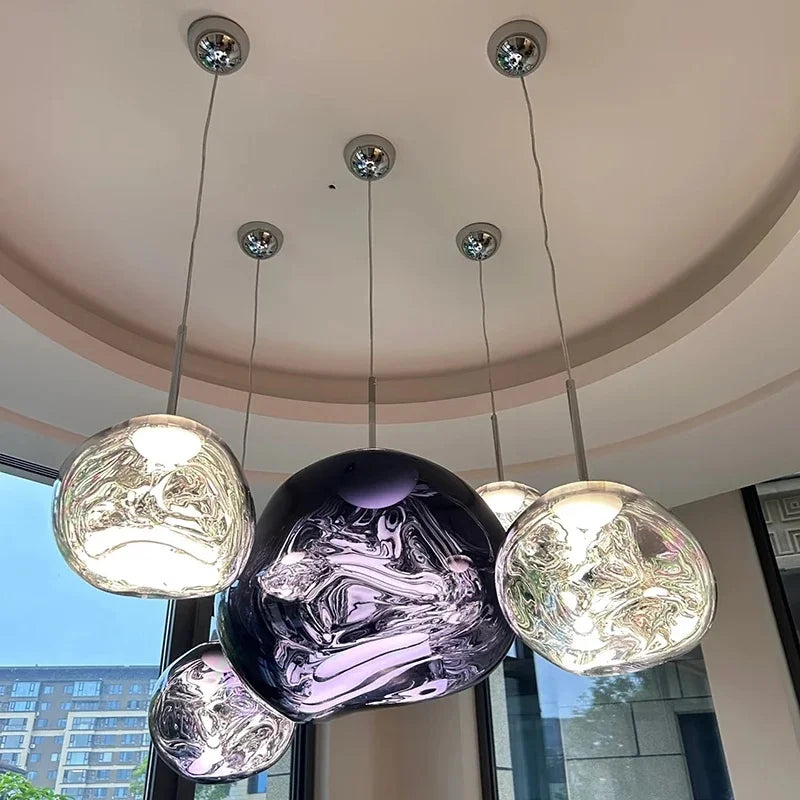 Original LED Pendant Light Lava Lamp PVC Lighting for Indoor Living Room Home Decor Loft Kitchen Hanging Lamp