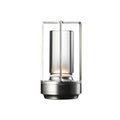 Aluminum Alloy Crystal Lamp LED Rechargeable Touch Table Lamp Restaurant Decoration Atmosphere Night Light Camping Creative Lamp