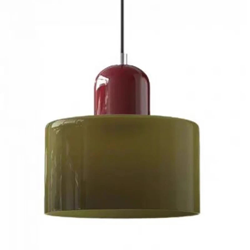 Nordic Modern Glass Bedroom Bedside Long Line Small Chandelier Restaurant Bar Chandelier Simple Lighting Atmosphere Lamp E27